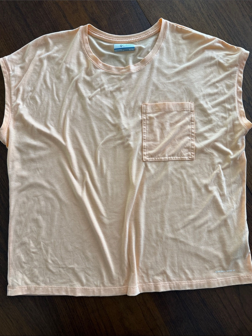 Columbia Light Peach Pocket Tee